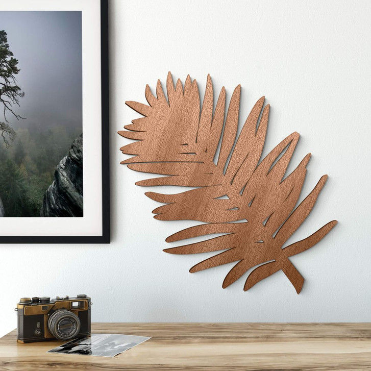 Holzkunst Mahagoni - Blatt Palme	 - WA229441