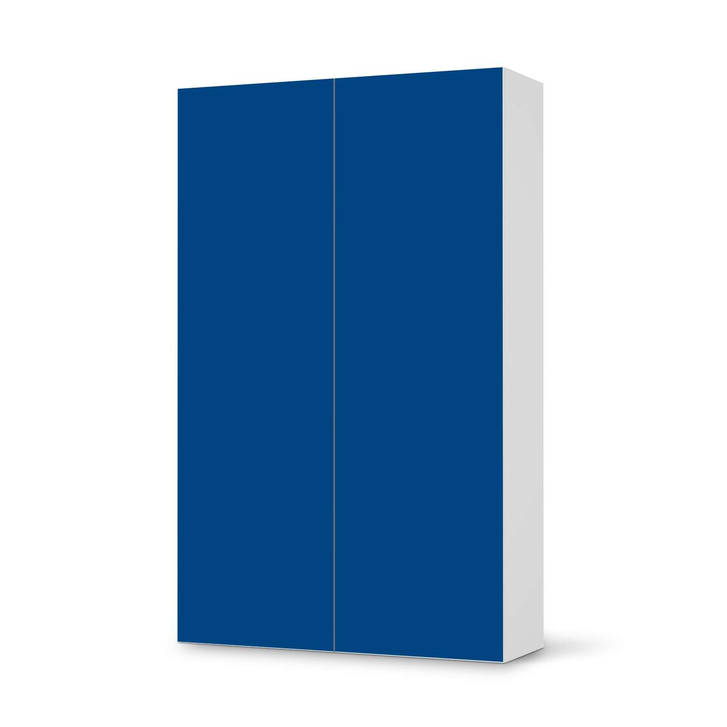 Klebefolie IKEA Besta Schrank 2 Türen (hoch) - Blau Dark - CR109257