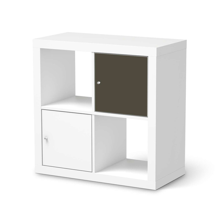 Klebefolie IKEA Expedit Regal Tür einzeln - Braungrau Dark - CR111201