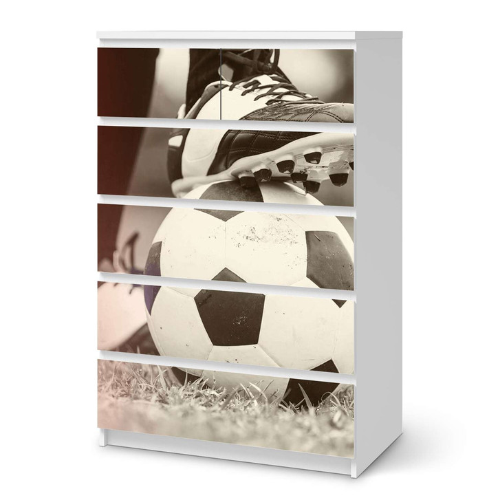 Möbel Klebefolie IKEA Malm Kommode 6 Schubladen (hoch) - Kick it - CR113733