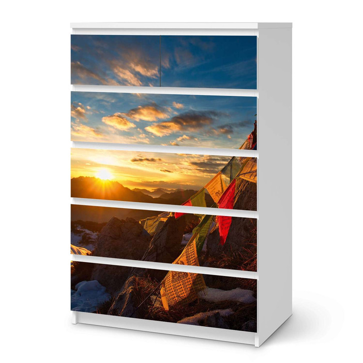 Möbel Klebefolie IKEA Malm Kommode 6 Schubladen (hoch) - Tibet - CR113804