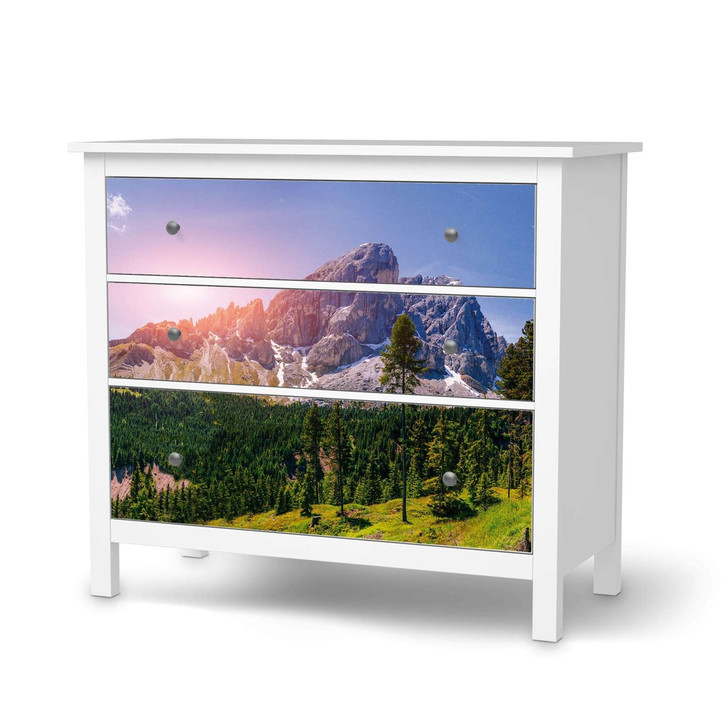 Möbelfolie IKEA Hemnes Kommode 3 Schubladen - Alpenblick - CR114683