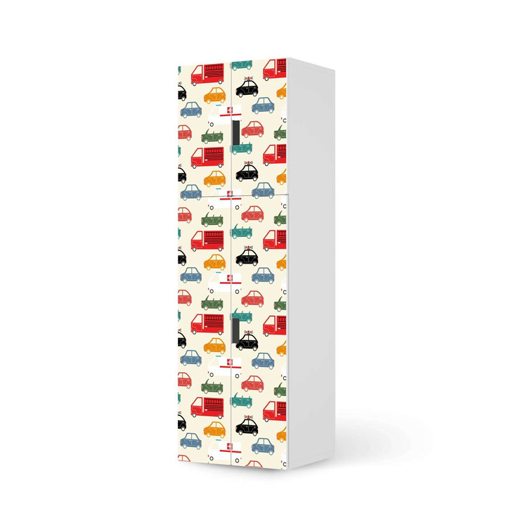 Möbelfolie IKEA Stuva / Malad - 2 grosse Türen und 2 kleine Türen - Cars - CR118661