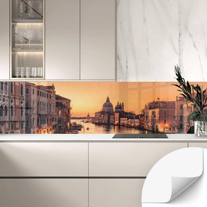 Selbstklebende Küchenrückwand Sonnenuntergang in Venedig - Zhang - WA428799