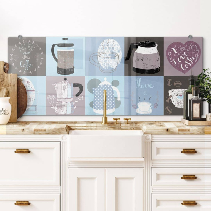 Spritzschutz Loske - Coffee Time - Panorama - WA178885