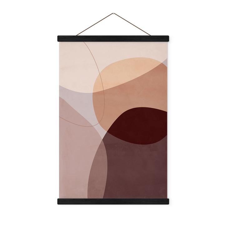 Stoffbild Abstrakte Formen in warmen Erdtönen - Böhmer - WA410923