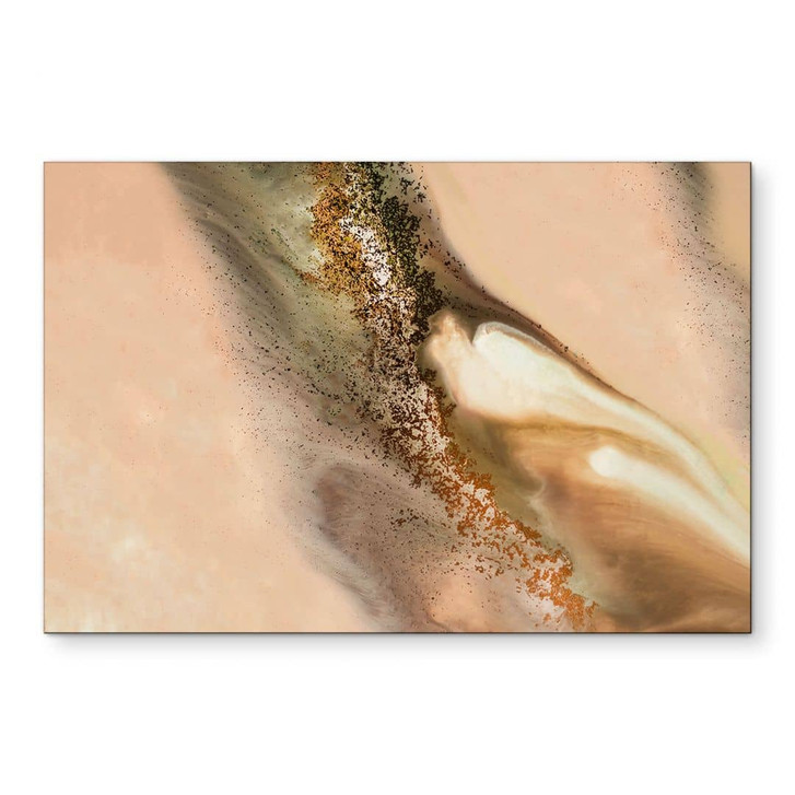 Wandbild Farben der Erde: Fliessende Komposition - Meikle - Alu-Dibond - WA422097