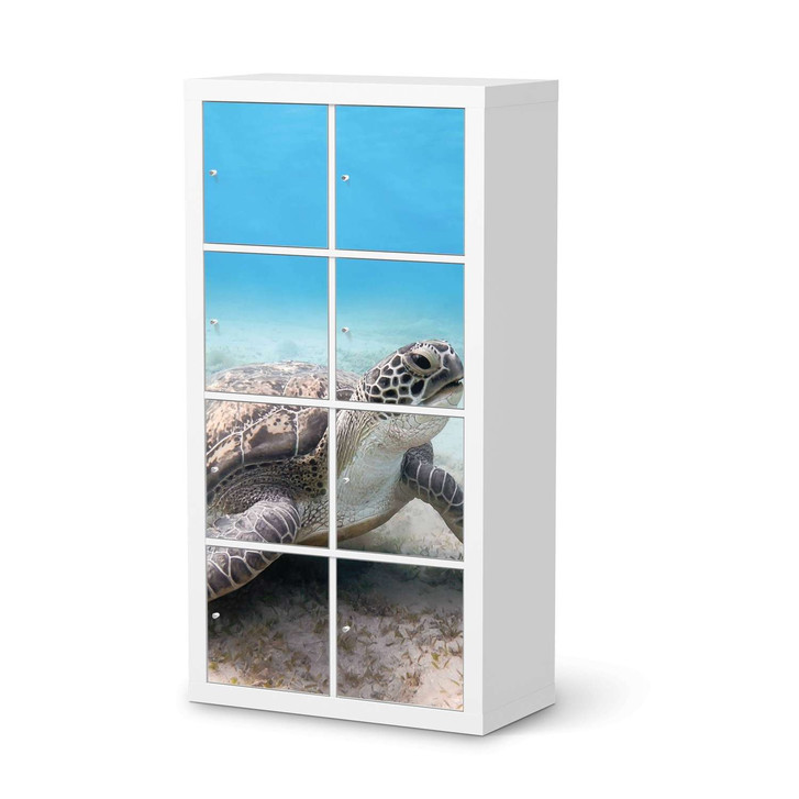 Folie IKEA Kallax Regal 8 Türen - Green Sea Turtle - CR105464