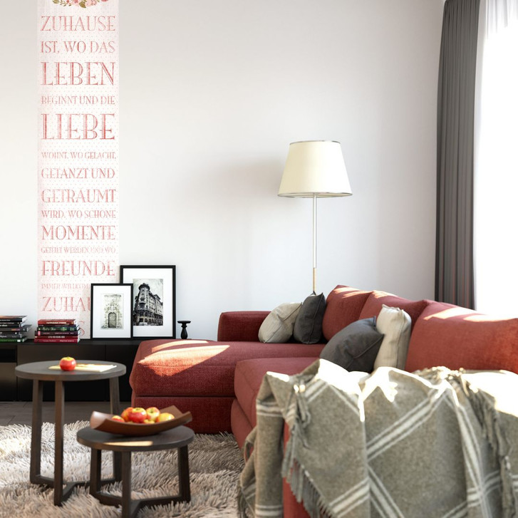 Fototapete Zuhause ist, wo das Leben beginnt - 48x260cm - WA227867