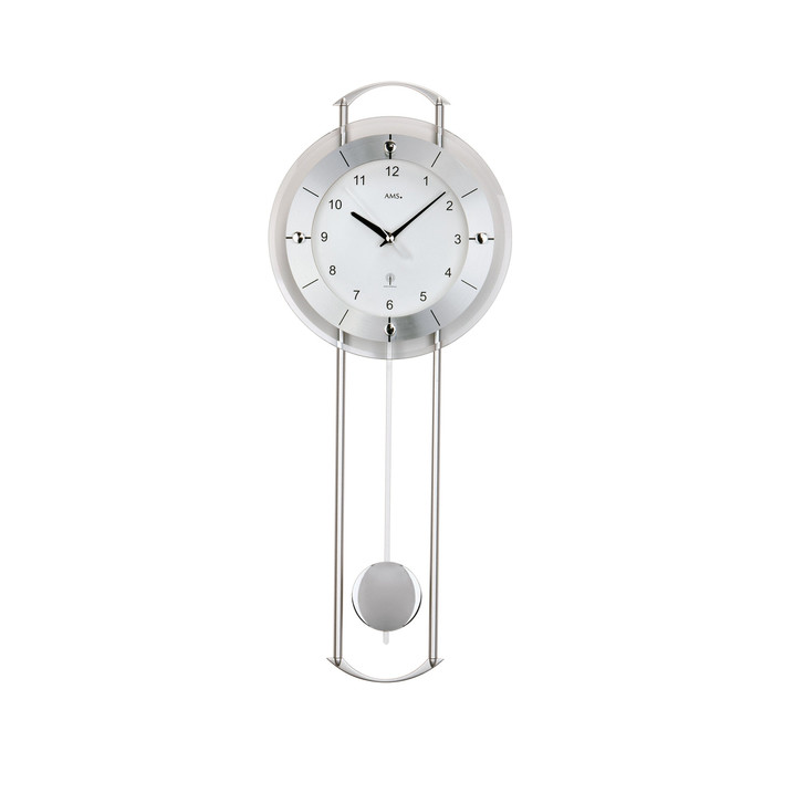 Funkwanduhr Pendeluhr Lackierte Metallstäbe - UG100781