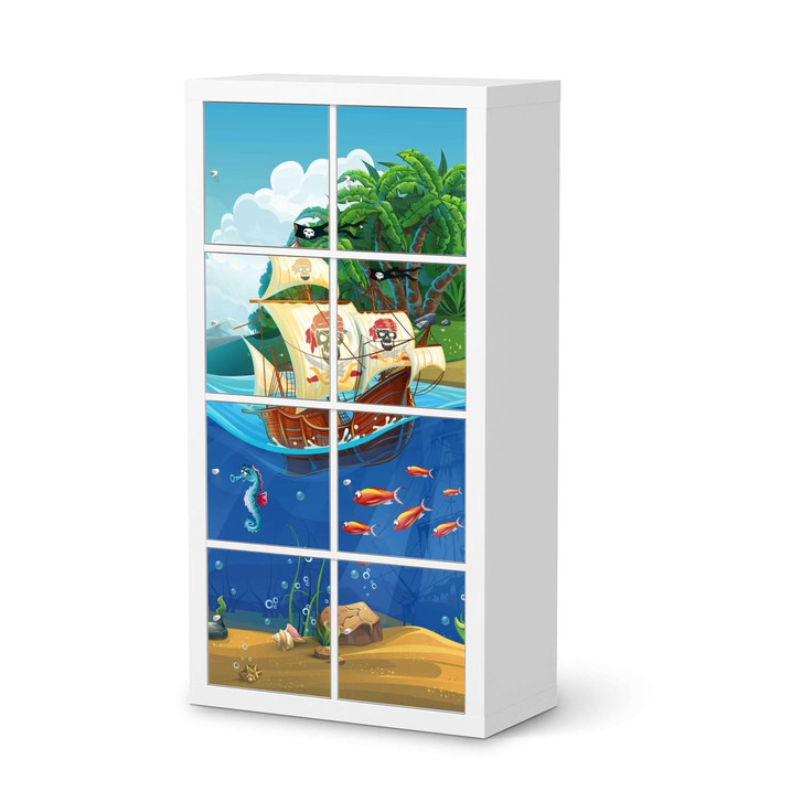 Klebefolie IKEA Expedit Regal 8 Türen - Pirates - CR111145