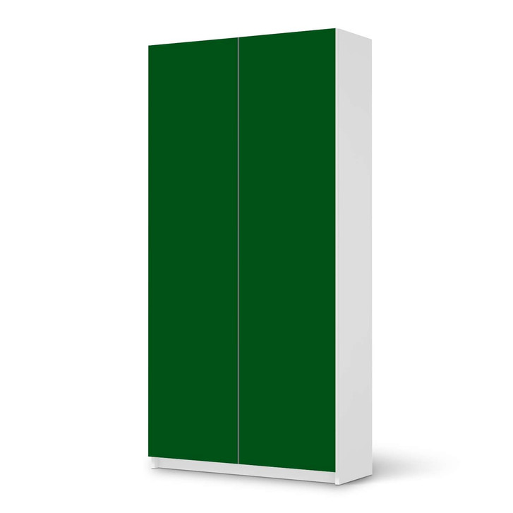 Klebefolie IKEA Pax Schrank 201cm Höhe - 2 Türen - Grün Dark - CR109955