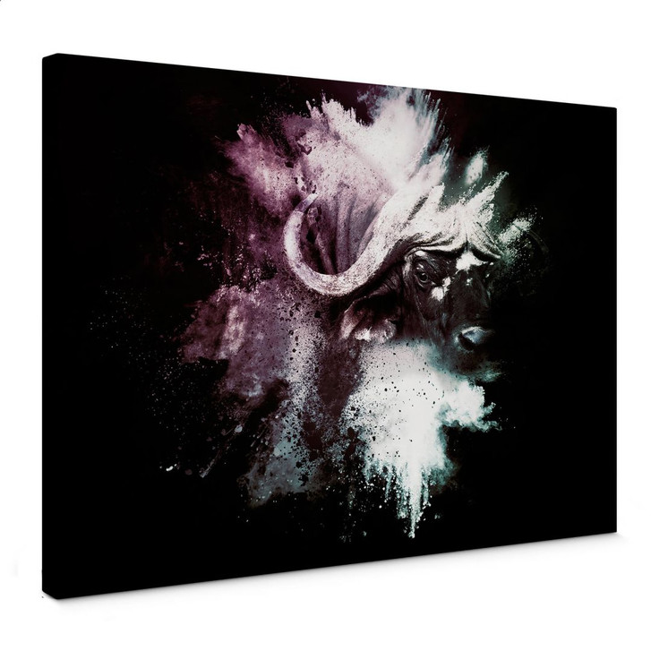 Leinwandbild Hugonnard - Wild Explosion: Wasserbüffel - WA365408