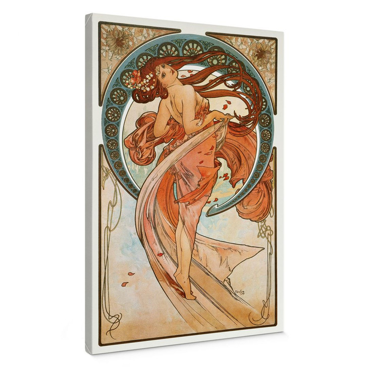 Leinwandbild Kunstdruck - Mucha - Vier Künste: Der Tanz - WA497230