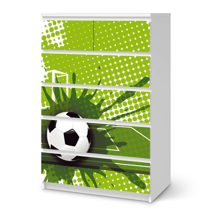 Möbel Klebefolie IKEA Malm Kommode 6 Schubladen (hoch) - Goal - CR113714