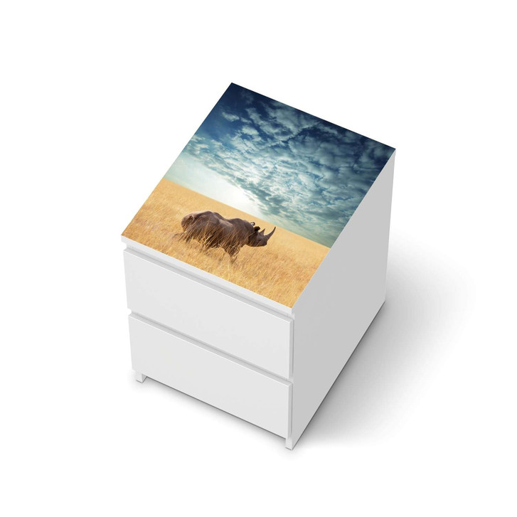 Möbelfolie IKEA Malm Kommode 2 Schubladen oben - Rhino - CR116337