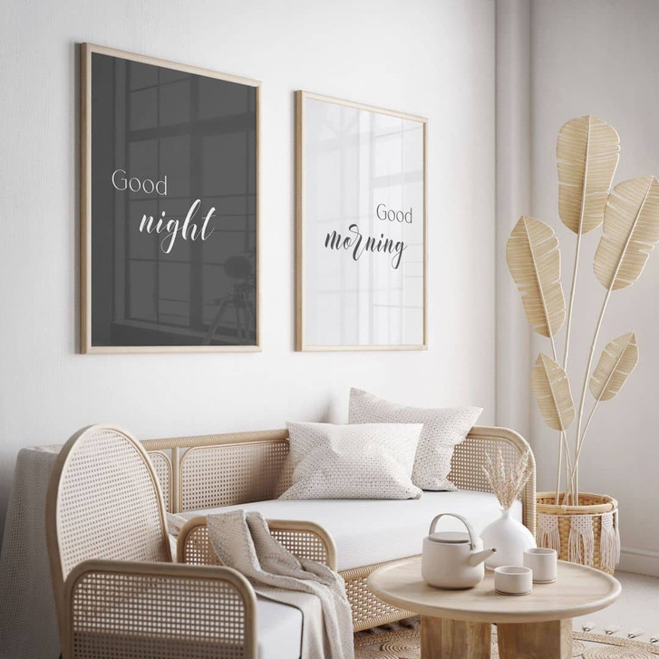 Poster Set Good morning & Good night (2-teilig) - WA428254