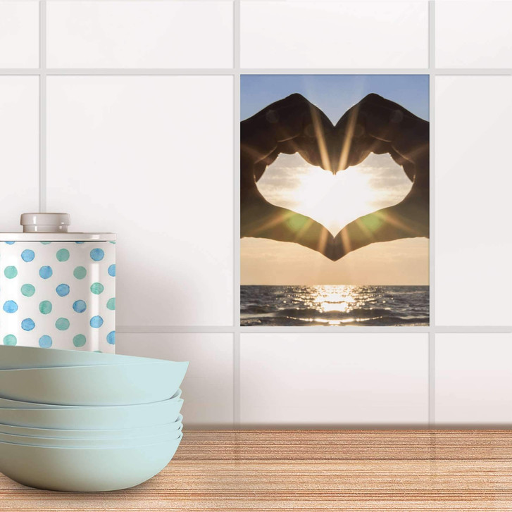 Fliesensticker - Sunny Heart - CR105065