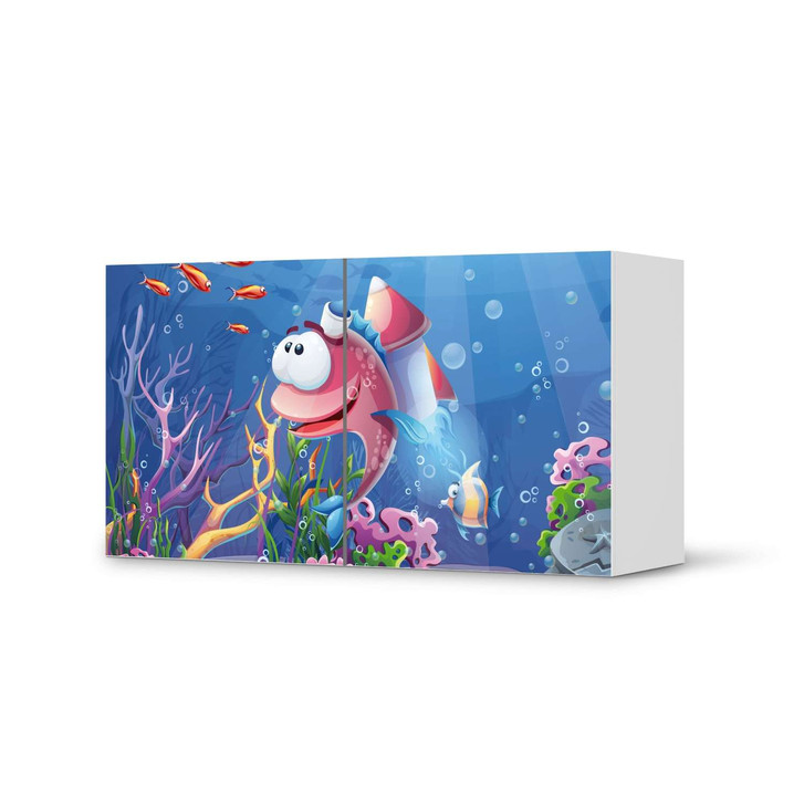 Folie IKEA Besta Regal 2 Türen (quer) - Bubbles - CR105333