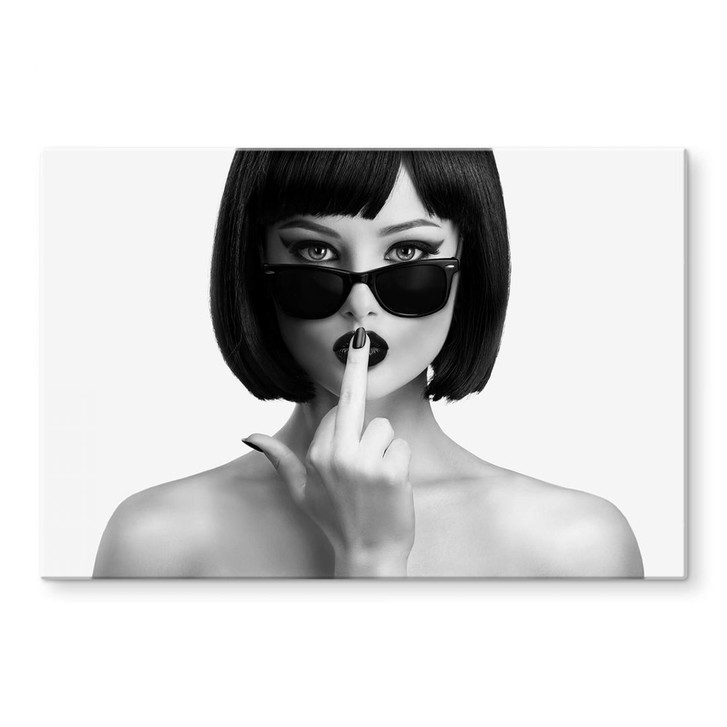 Glasbild Drake - Stilvolle Provokation - WA353976