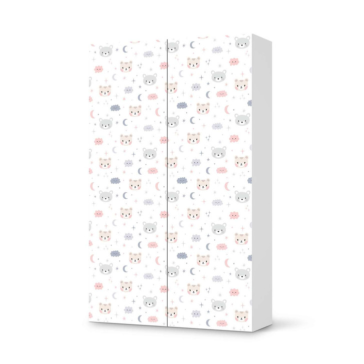 Klebefolie IKEA Besta Schrank 2 Türen (hoch) - Sweet Dreams - CR109319
