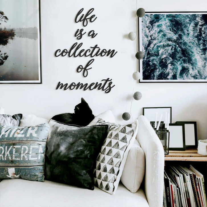 MDF - Holzdeko Life is a collection of moments 6-teilig (150x15cm) - WA292313