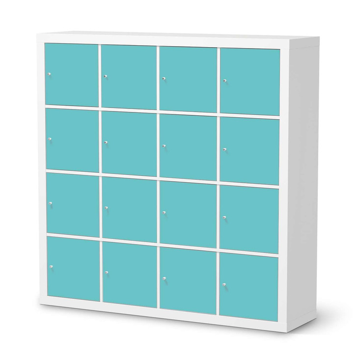 Möbelfolie IKEA Expedit Regal 16 Türen - Türkisgrün Light - CR118147