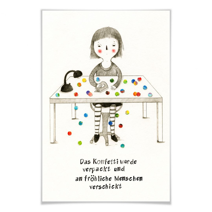 Poster Loske - Konfetti - WA163658