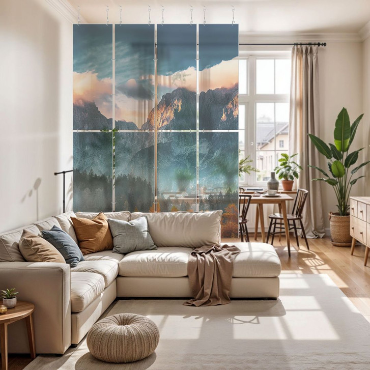 Raumteiler, Paravent, Sichtschutz hängend Herbstliche Landschaft am Gipfel Triglav - WA449352