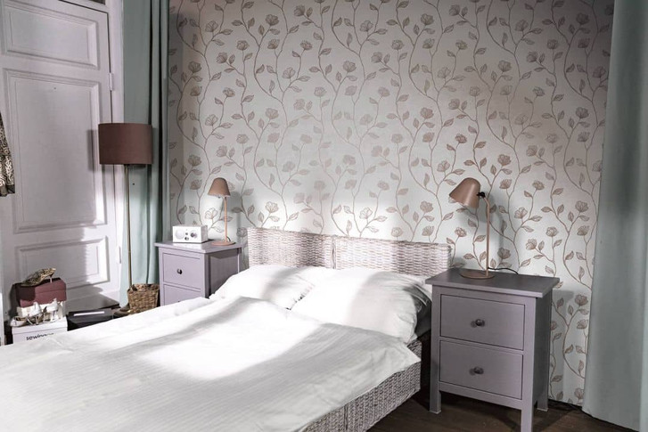 Vliestapete Grau Bronze Floral für Wohnzimmer Schlafzimmer Küche marburg Tapete - WA508100