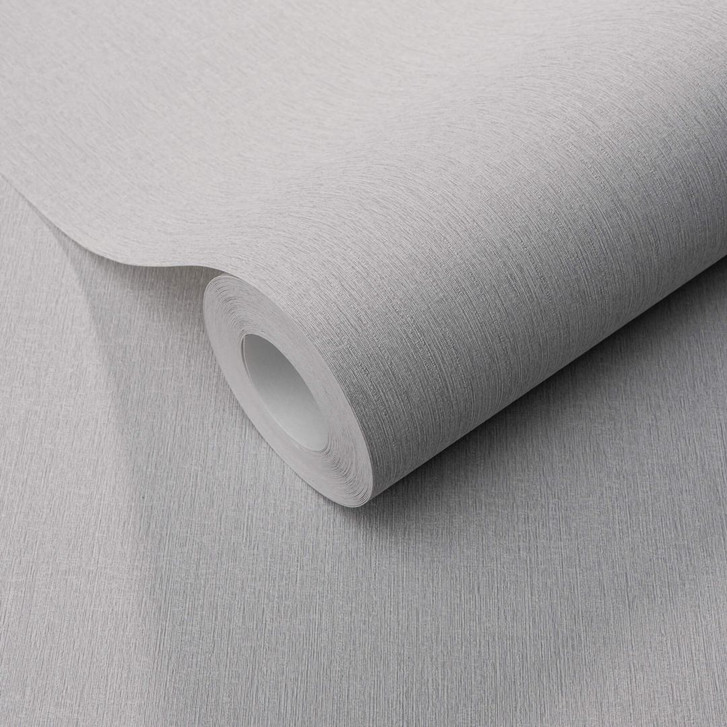 Vliestapete Unitapete mit feiner Längstruktur  in grau - WA397894