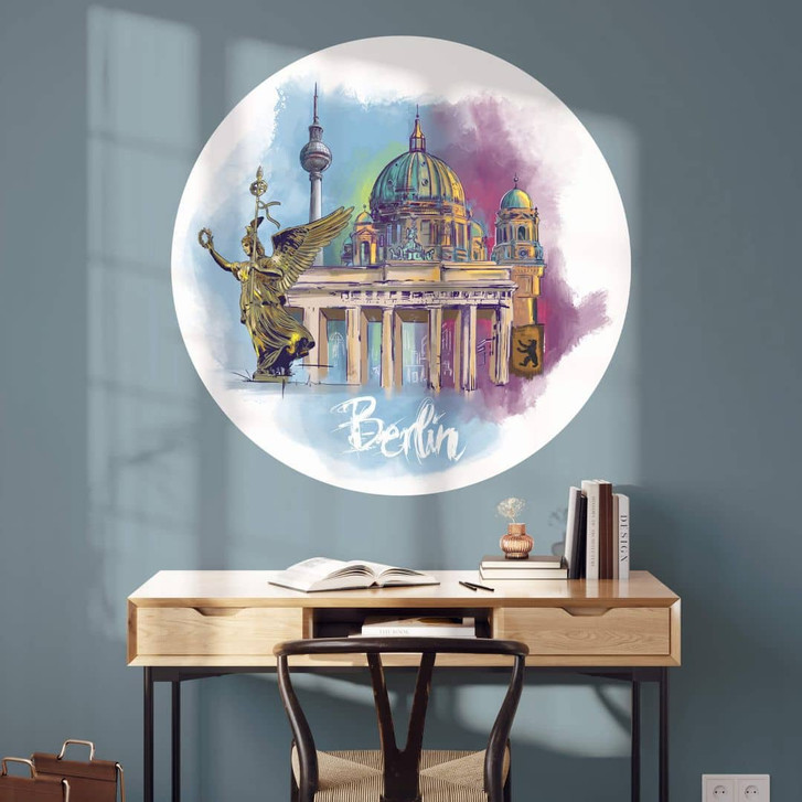 Wandtattoo Love your City - Berlin - Rund - WA350947