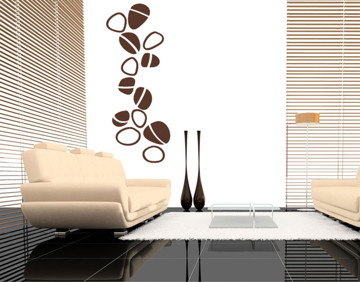 Wandtattoo Steine mit Strichen - TD16816