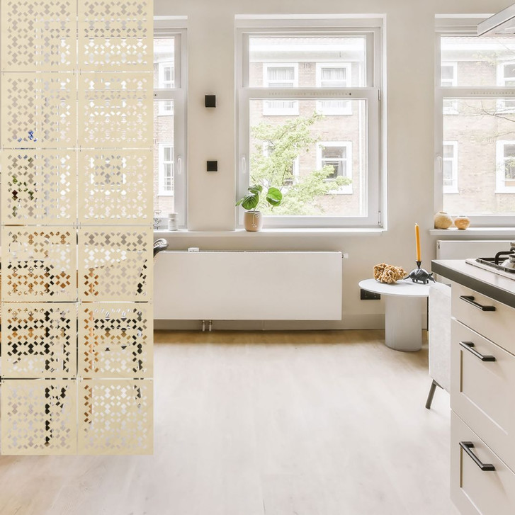 Holz Raumteiler Geometrisches Muster - Pappel - WA402211