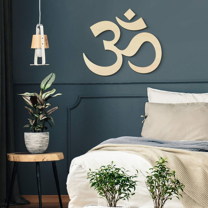 Holzdeko Pappel - Om Zeichen - WA274619