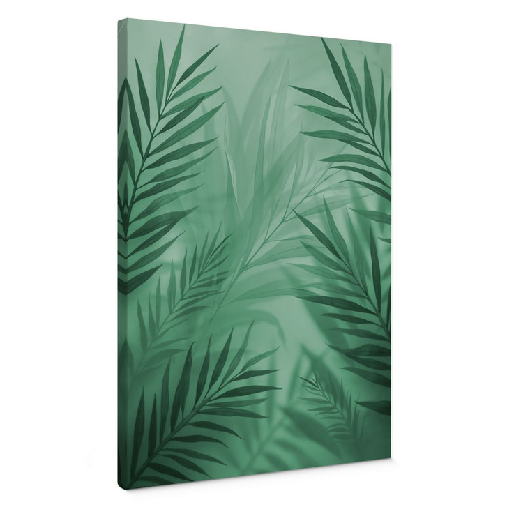 Leinwandbild Grüne Palmenblätter - WA450086