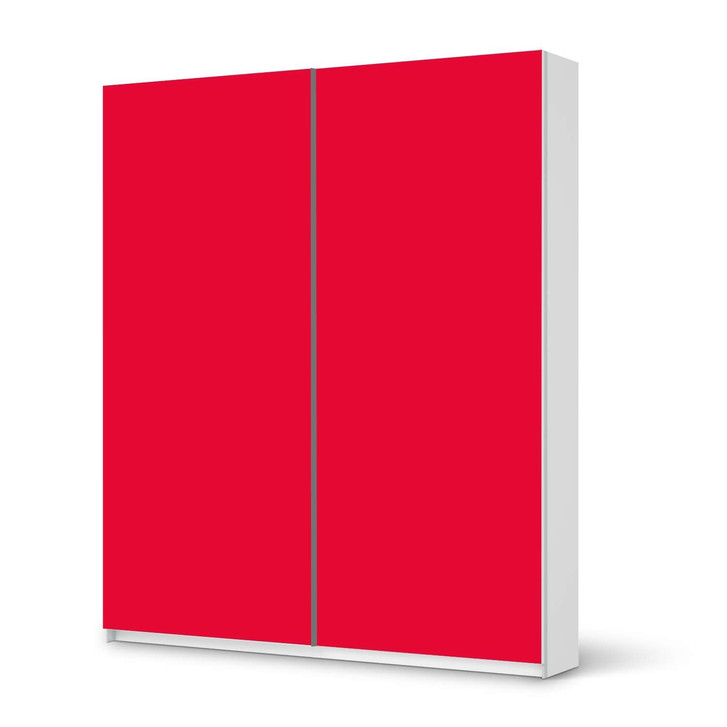 Möbelfolie IKEA Pax Schrank 236cm Höhe - Schiebetür - Rot Light - CR117012