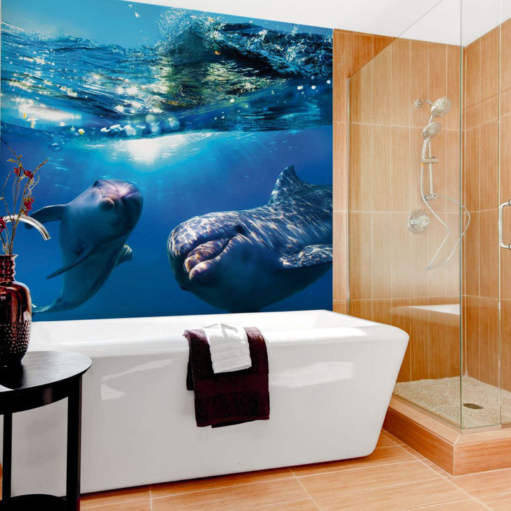 Fototapete Dolphins Underwater - 240x260cm - WA226354
