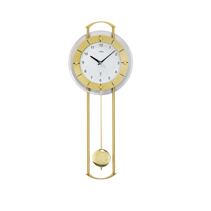 Funkwanduhr Pendeluhr Lackierte Metallstäbe - UG100777