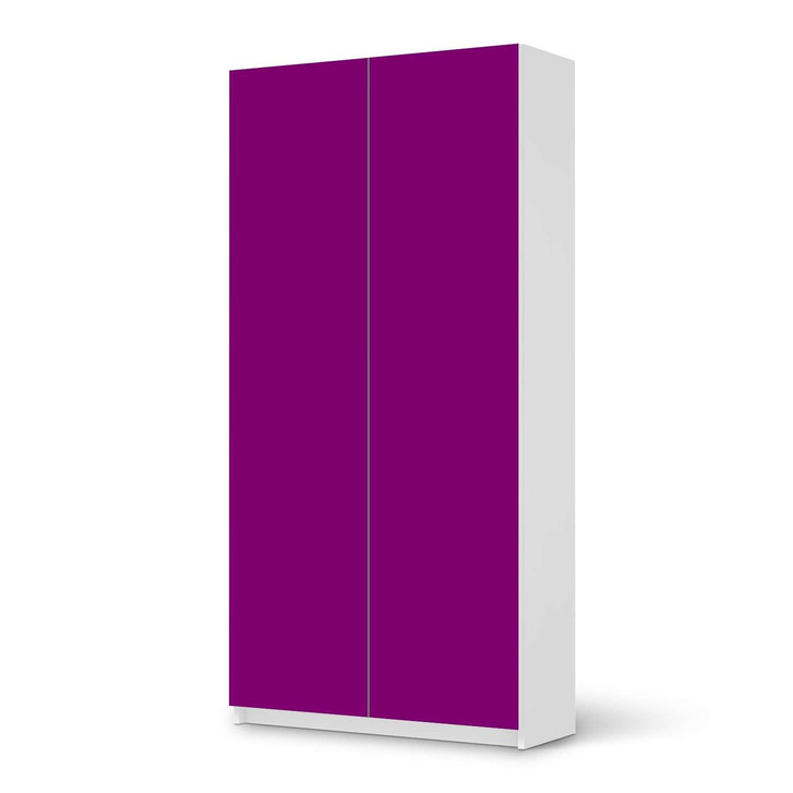 Klebefolie IKEA Pax Schrank 201cm Höhe - 2 Türen - Flieder Dark - CR109939