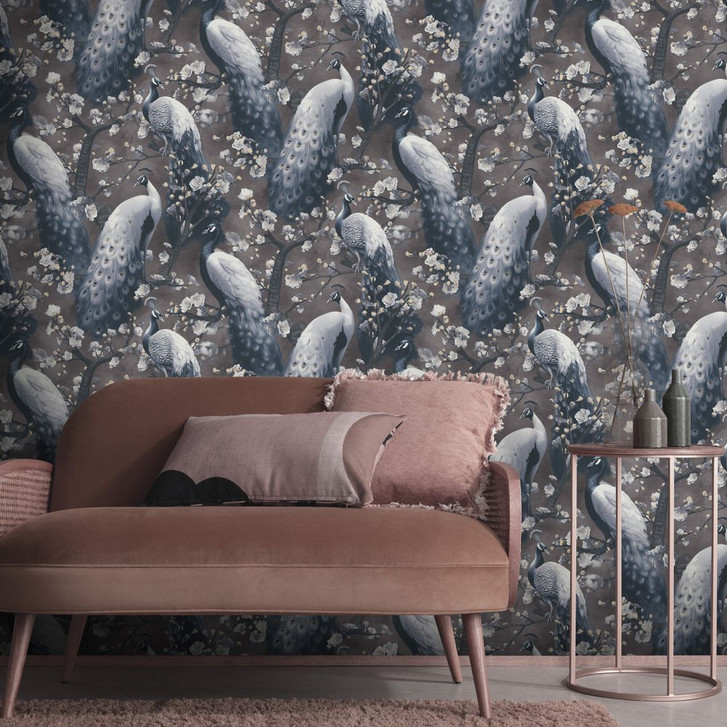 Moderne Vliestapete mit Tiermuster in braun - WA397836