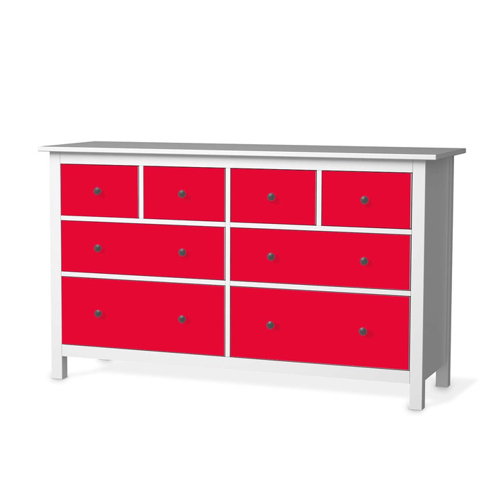 Möbelfolie IKEA Hemnes Kommode 8 Schubladen - Rot Light - CR114889