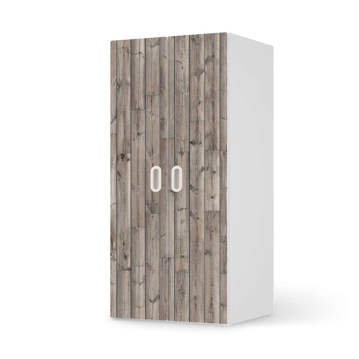 Möbelfolie IKEA Stuva / Fritids Schrank - 2 grosse Türen - Dark washed - CR117813