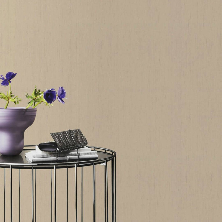 Rasch Vliestapete, Unitapete Indian Style dunkelbeige - WA410084