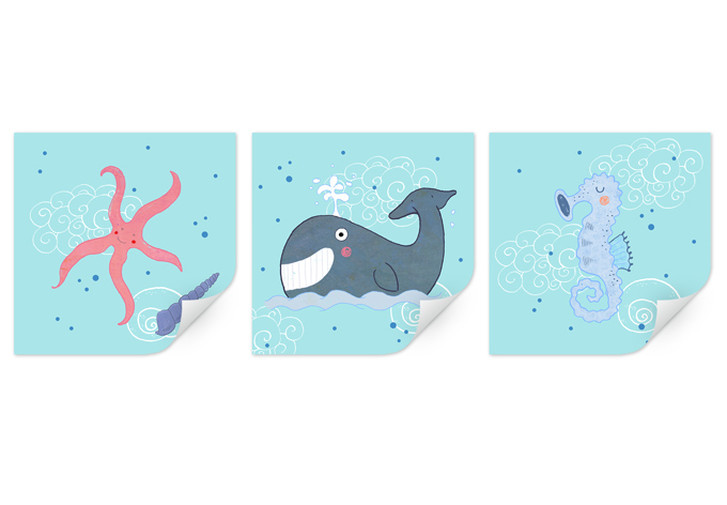 Wallprint Loske - Am Strand (3-teilig) - WA185953