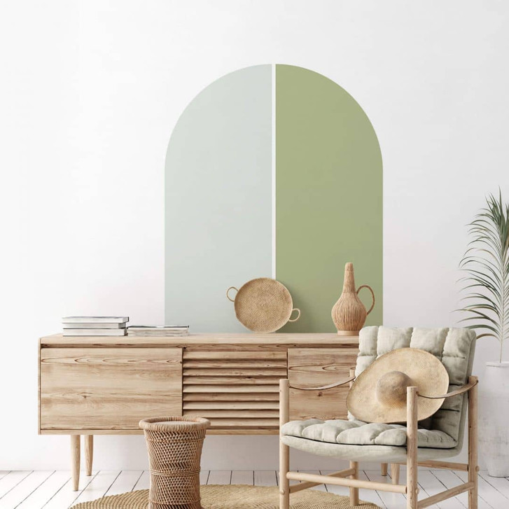Wandtattoo Halbbögen (2er Set) - breit - pastellmint-pistazie - WA412434