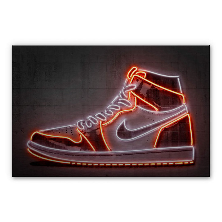 Alu-Dibond Bild mit Silbereffekt Mielu - Sneaker - WA284238