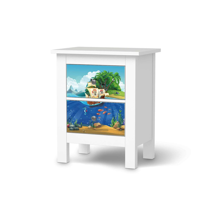Möbelfolie IKEA Hemnes Kommode 2 Schubladen - Pirates - CR118212