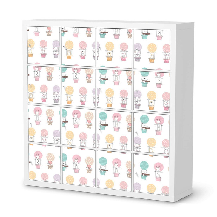 Möbelfolie IKEA Kallax Regal 16 Türen - Flying Animals - CR115205