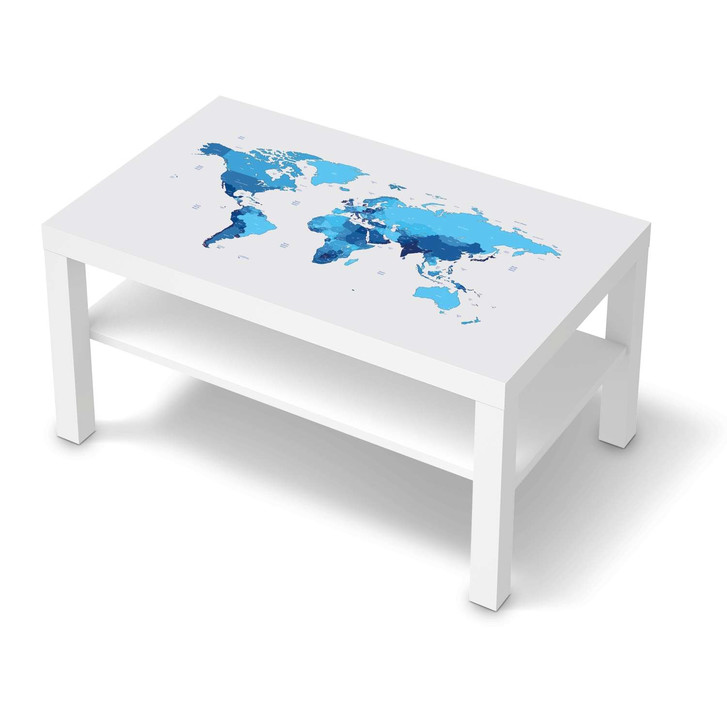 Möbelfolie IKEA Lack Tisch 90x55cm - Politische Weltkarte - CR116037